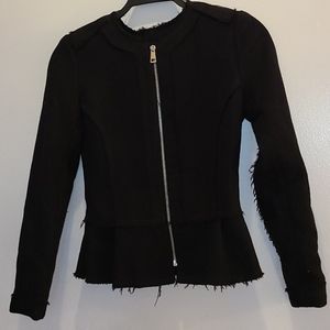 H&M size 4 black peplum jacket